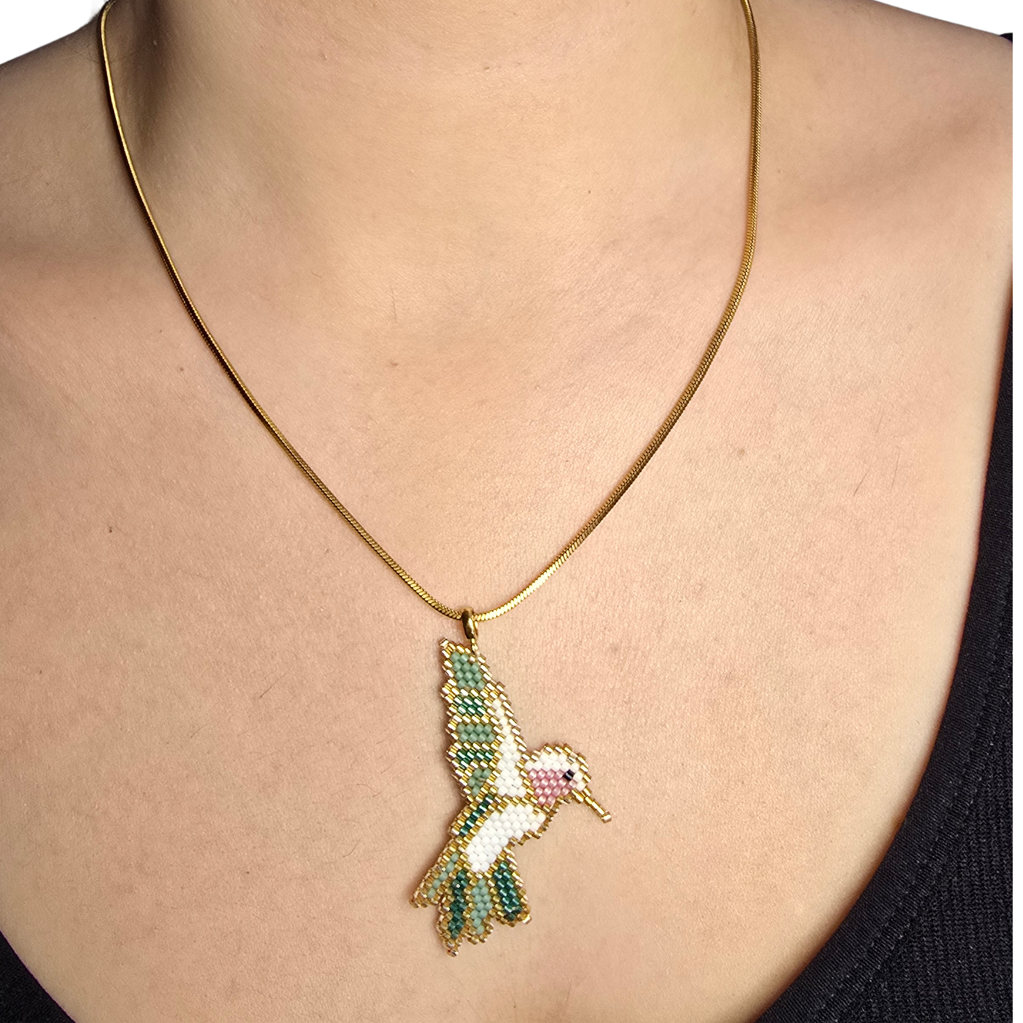 Hummingbird Statement Pendant Necklace Kit