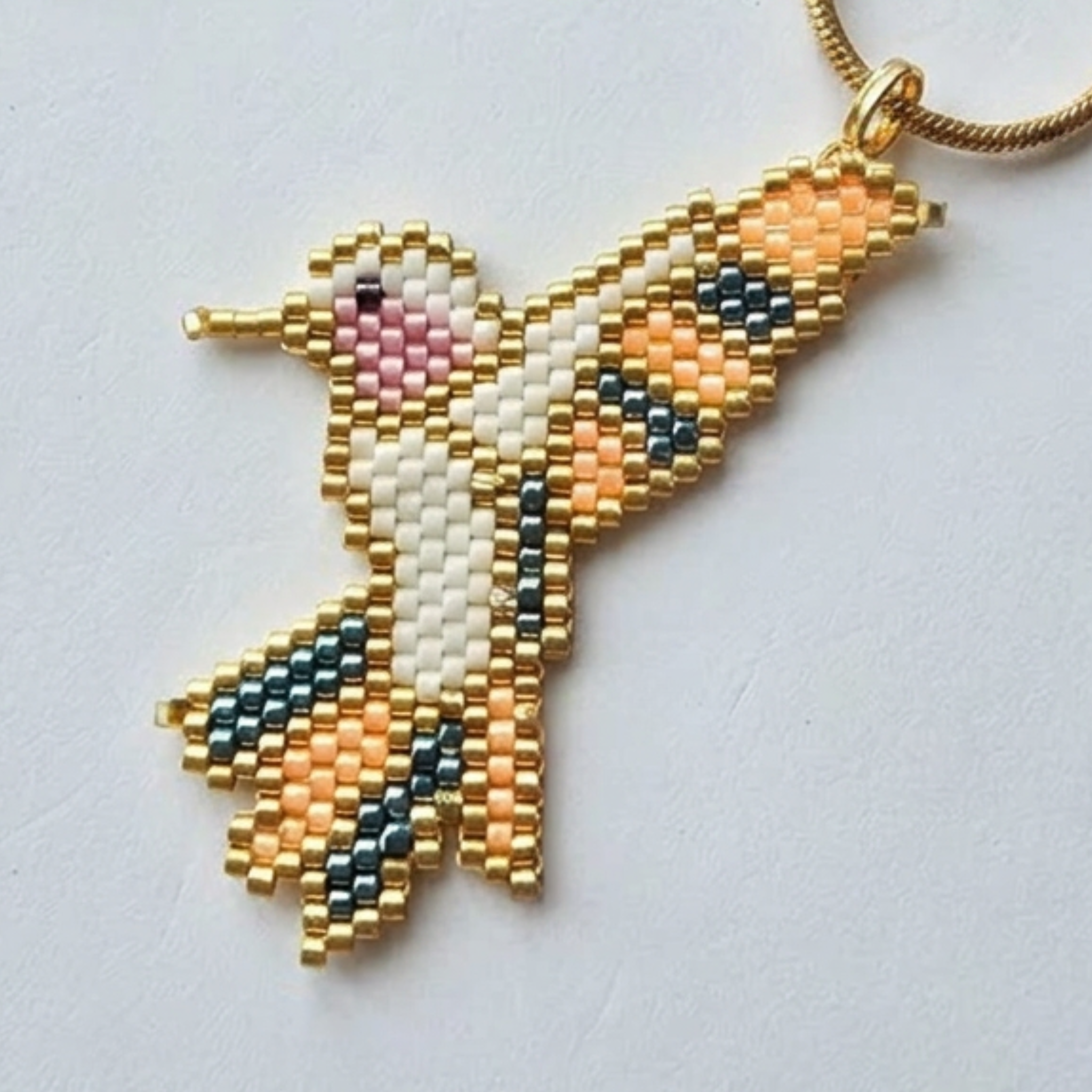 Hummingbird Statement Pendant Necklace Kit