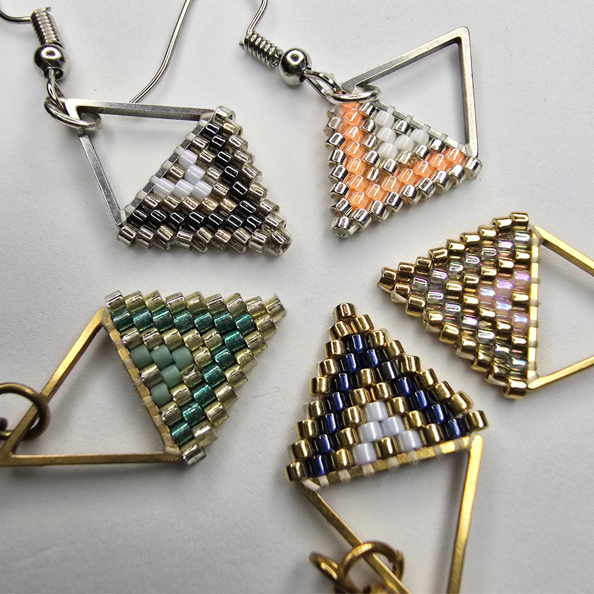 Small Triangle Drop Earrings Kit