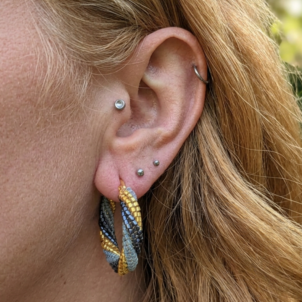 Twisted Large Loop Earrings Kit