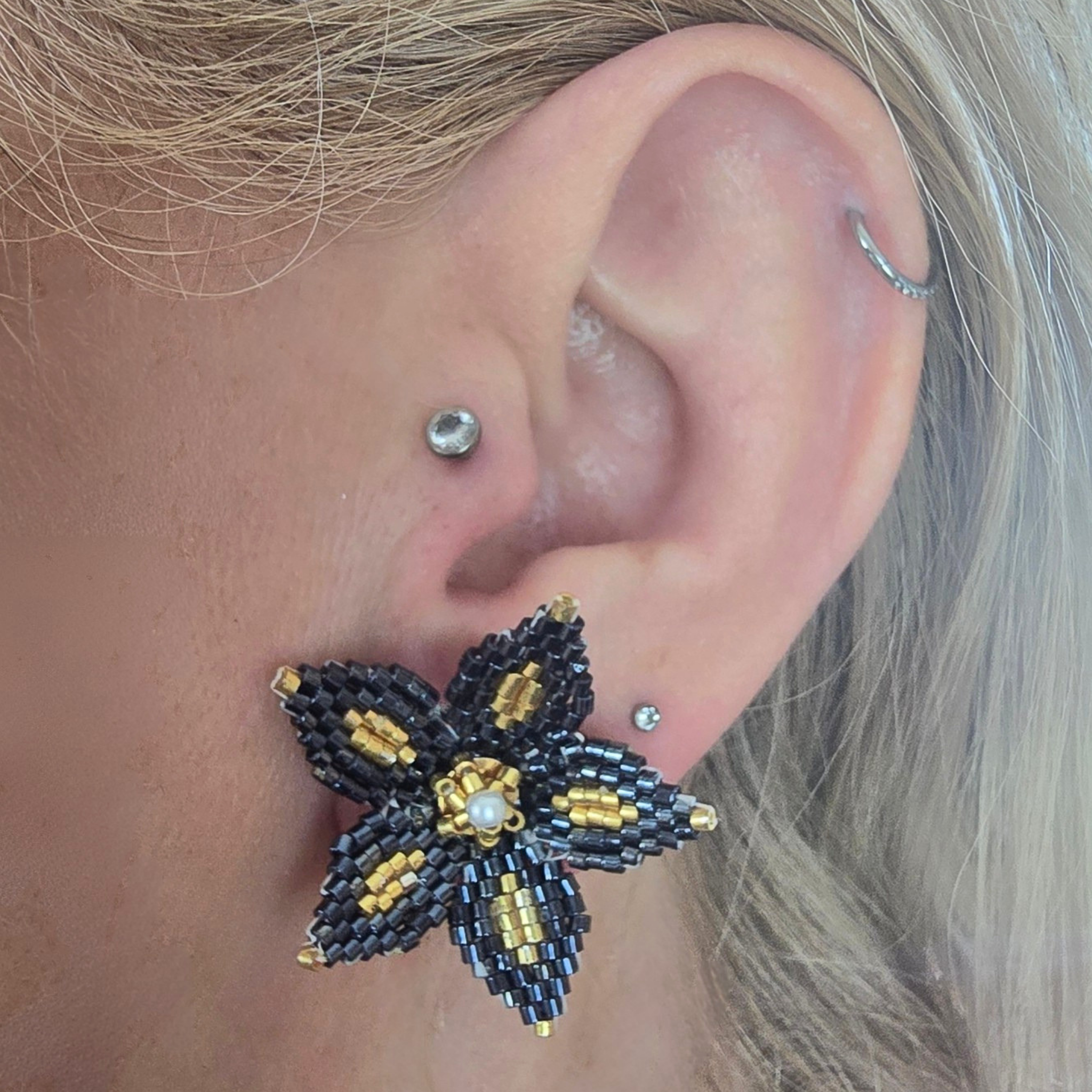 Flower Statement Earrings