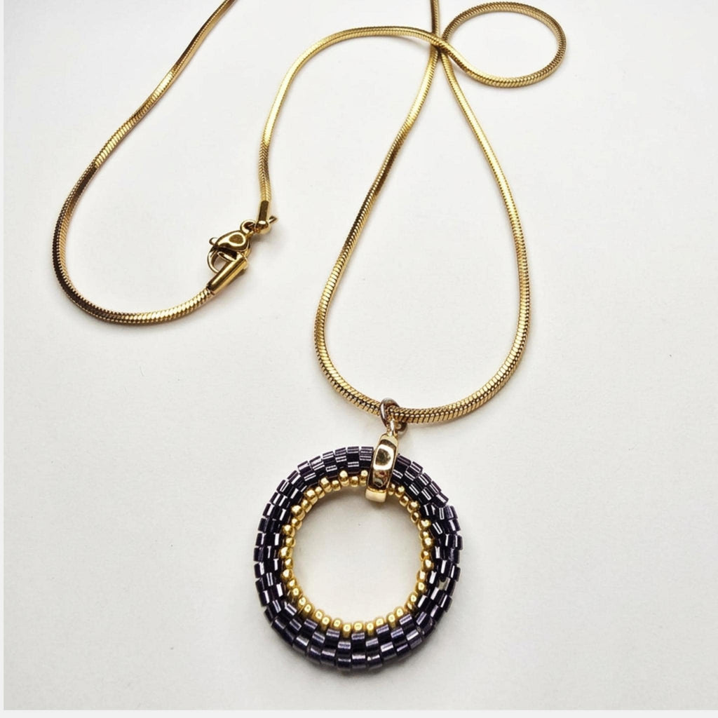 Circle Miyuki Pendant Tutorial - PDF
