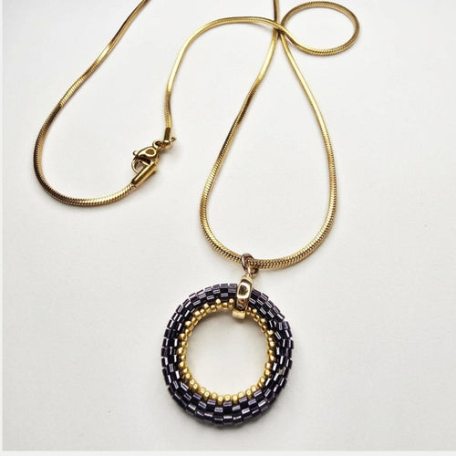 Circle Miyuki Pendant Tutorial - PDF